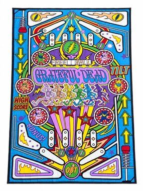 Sunshine Joy Gypsy Rose Grateful Dead Free Ball Dancing Bears Skeletons Tapestry
